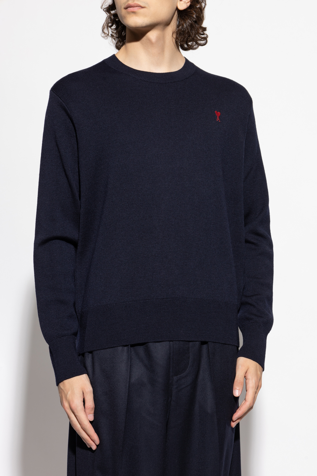 Ami Alexandre Mattiussi Sweater with embroidered logo | Men's | Vitkac